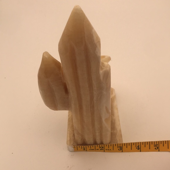 VTG 8-1/2" Carved Onyx Siesta Man w/ Sombrero & Cactus Single Bookend - Picture 9 of 11